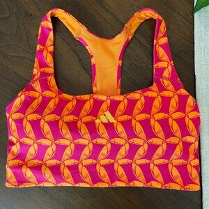 Farm Rio Adidas Colab Racerback Farm Bra Training Entrenamiento Orange Pink S